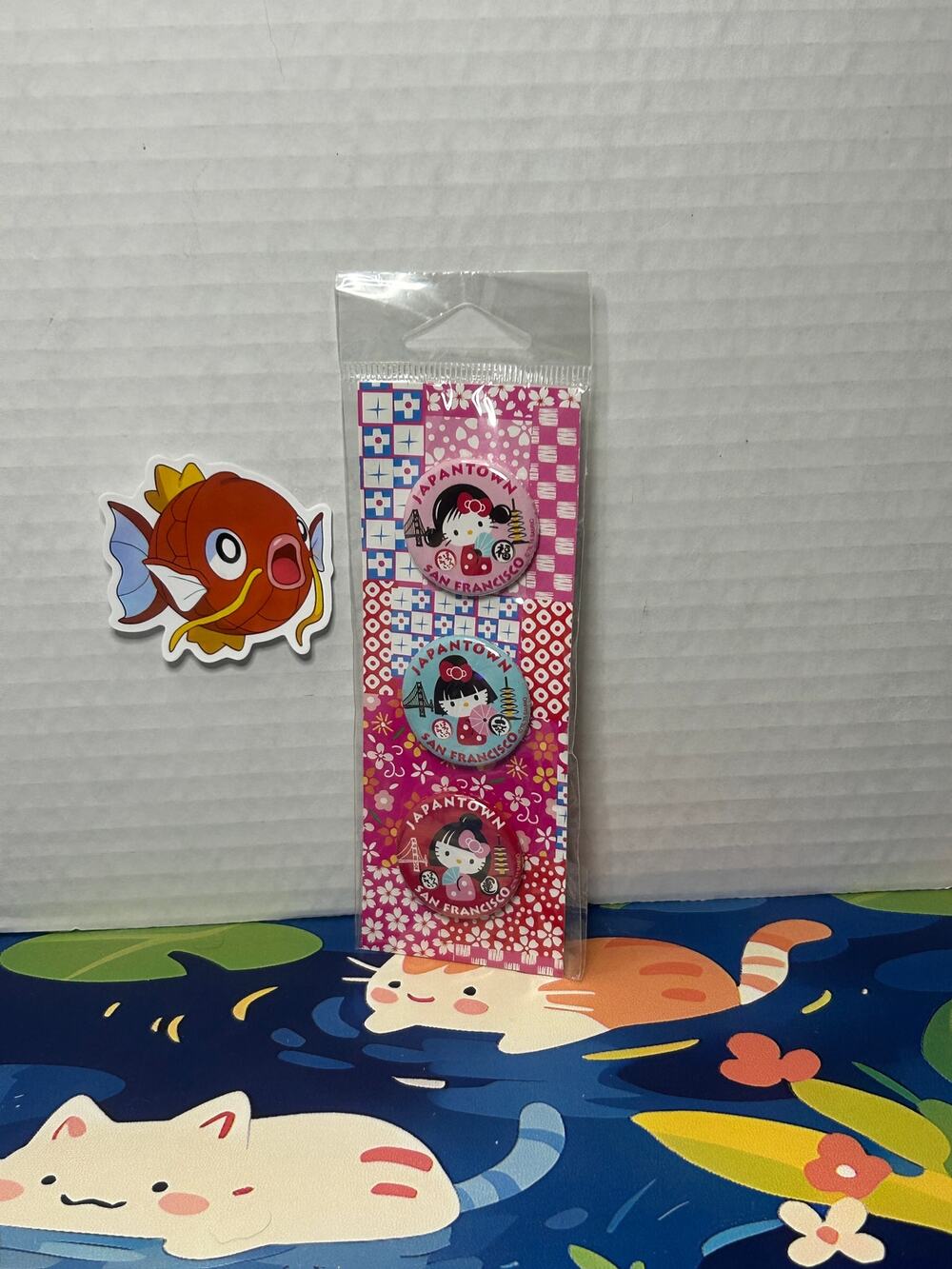 Hello Kitty Sanrio Japantown San Francisco Pins Set of 3 Kimono